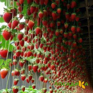 Клубника ампельная Анастасия купить по цене от 370р. в интернет-магазине «Посадика» с доставкой почтой в в Ревдае и по всей России – [изображение №1].